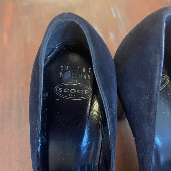 Stuart Weitzman Women's High Block Heels Pump Peep Toes Shoes Size 8 - Picture 3 of 10